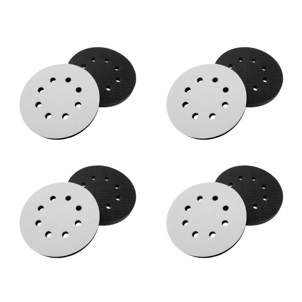 2Pcs 5 Inch(125Mm)8-Hole Soft Sponge Interface Pad For Uneven 4713272645447