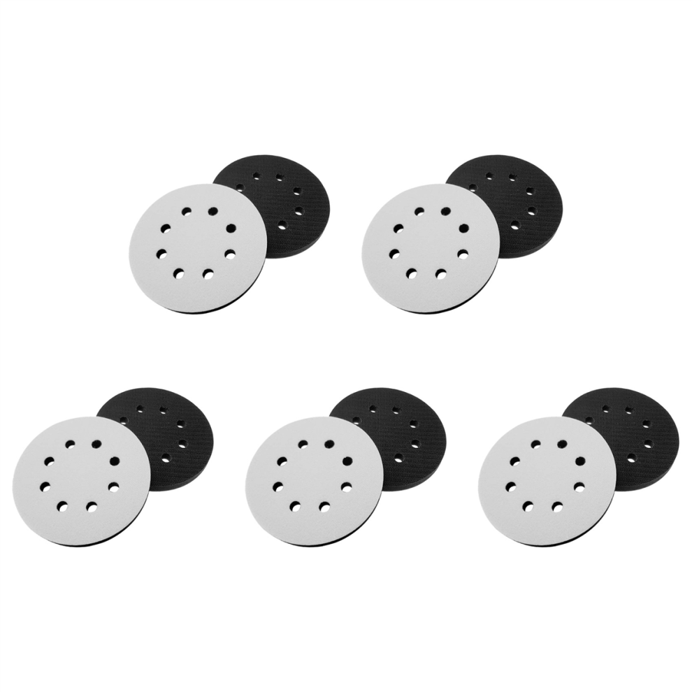 2Pcs 5 Inch(125Mm)8-Hole Soft Sponge Interface Pad For Uneven 4713272645416