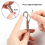 2PCS Adjustable Picture Hanging Wire Kit,1MX1.5Mm Cables Hanging Rope 3