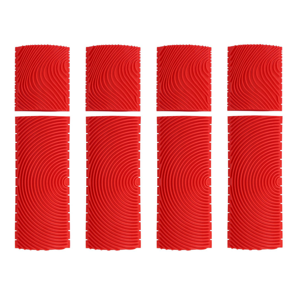 2Pcs 3 Inch 6 Inch Imitation Wood Grain Paint Roller Brush Tool Sets 4713272644327