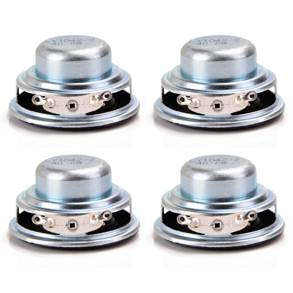 2Pcs 40Mm 16 Core 4 Ohm 5W Rubber Side Ndfeb Magnetic Speaker 4713272645058