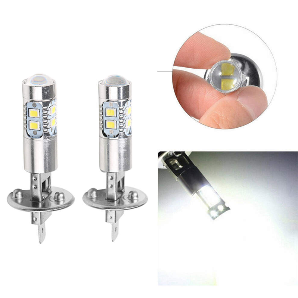 2Pcs Car Fog Lamp 100W H1 Led Headlight Bulbs 6000K 2835 Smd 10Led 4713272650489