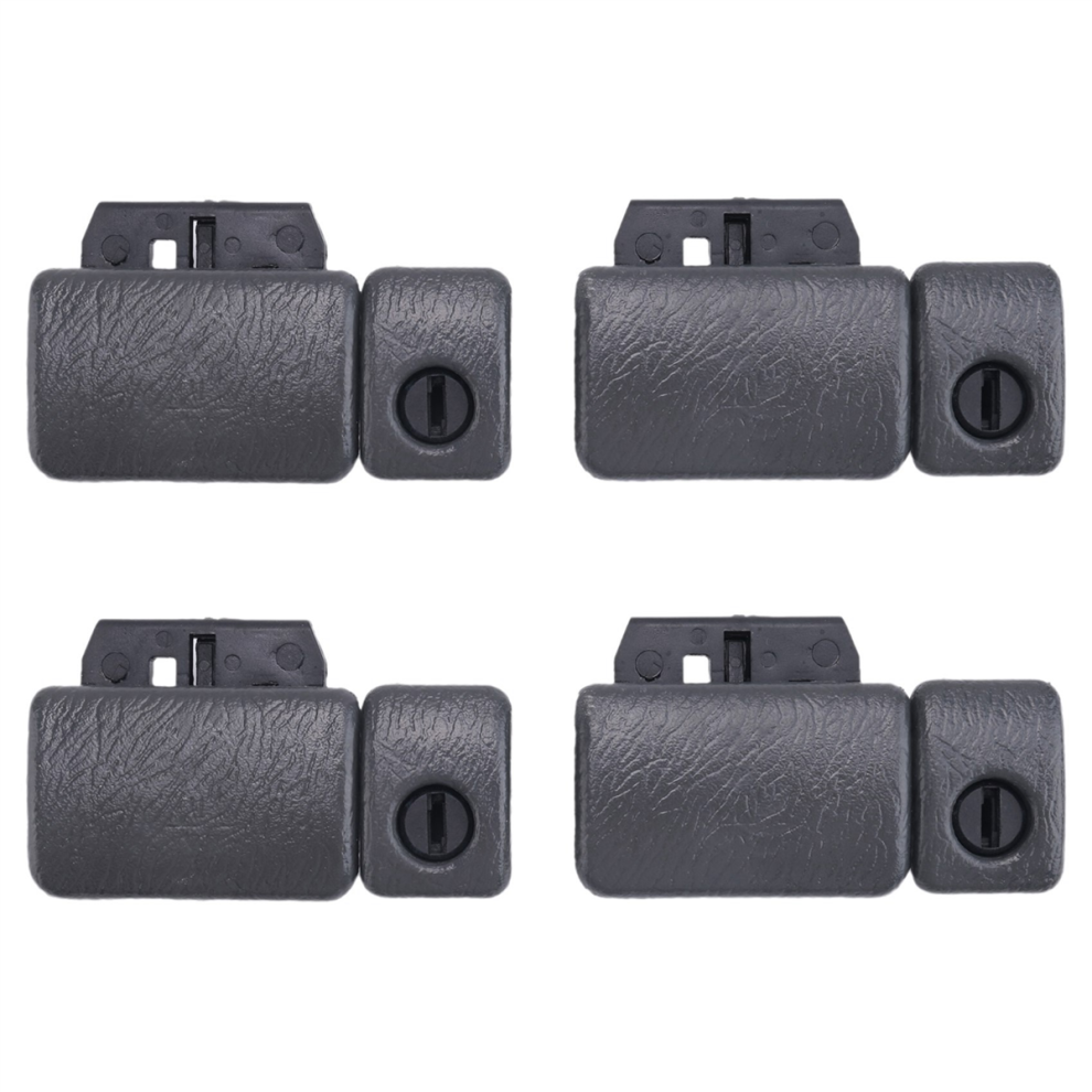 2Pcs Car Glove Box Lock Latch Handle Plastic Black 4713272650830