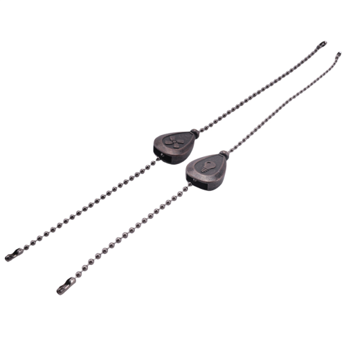 2Pcs Bronze Ceiling Fan Pull Chain Set, Decorative Fan Pendant 1