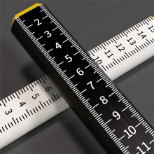 2Pcs Ceiling And Floor Tile Height Ruler, With Magnetic Base