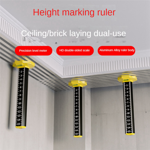 2Pcs Ceiling And Floor Tile Height Ruler, With Magnetic Base 2