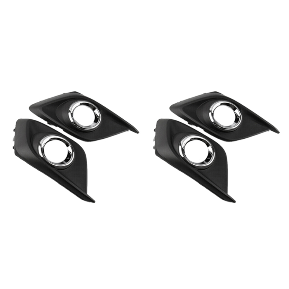 2Pcs Front Bumper Fog Grille Cover Trim For 3 2014-2016 Light 4713272617666