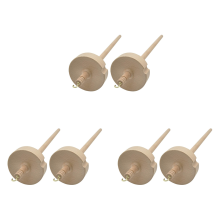 2Pcs Drop Spindle for Hand Carved Wooden Tool for Beginners