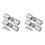 2PCS Curtain Rods Corner Connector(Silver) 1