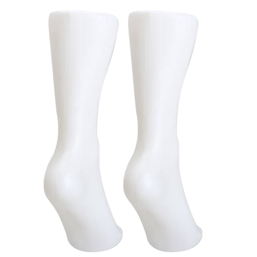 2PCS Female Foot Sock Sox Display Mold Short Stocking Mannequin White 2