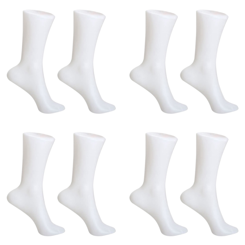 2PCS Female Foot Sock Sox Display Mold Short Stocking Mannequin White