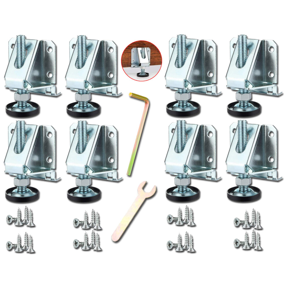 8Pcs M10 Adjustable Leveler Feet For Table, Shelves, Cupboard 6493810254628