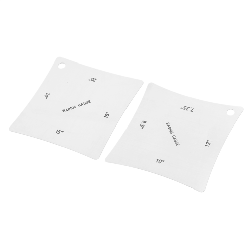 2pcs Guitar Fretboard Nut Radius Measuring Stainless Steel Tool 2