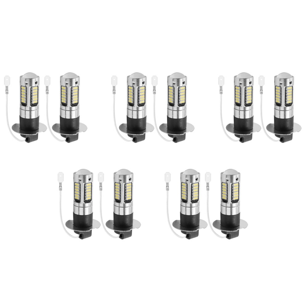 2Pcs H3 Super Bright Led Fog Driving Drl Bulbs 6000K Light/White 4713272619073