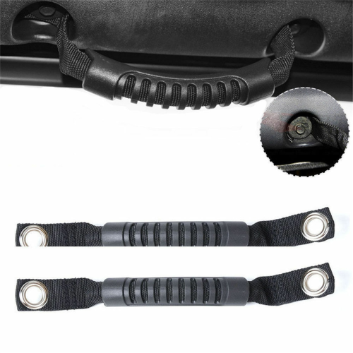 2Pcs Grab Handles Black Rear Seat Grab Padded Roll Bars for 1
