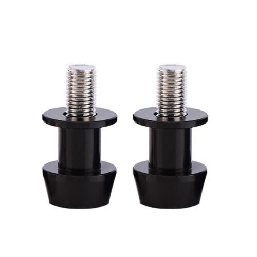 2Pcs Motorcycle Cnc Sliders Spools Stand Screw For (Black) 2