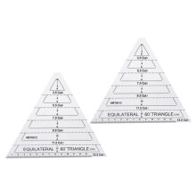 2 pieces acrylic quilt ruler triangular patchwork template ruler sewing and cutting ruler for quilting