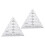 2 pieces acrylic quilt ruler triangular patchwork template ruler sewing and cutting ruler for quilting 1