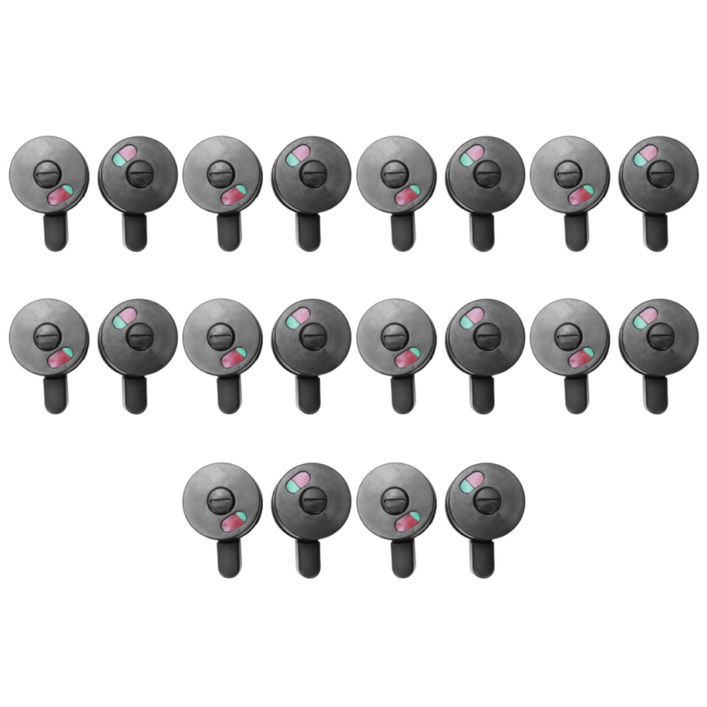 2Pcs Public Toilet Door Rotating Red Green Indicator Knob Lock 4713239268917