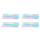 2Pcs Rainbow Acrylic Wall Mounted Floating Bookshelf 1