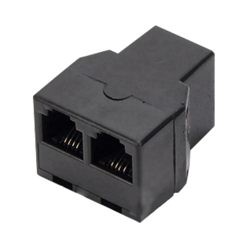 2PCS RJ11 Telephone Cable Splitter 6P4C 2 Ports Splitter Adapter 1