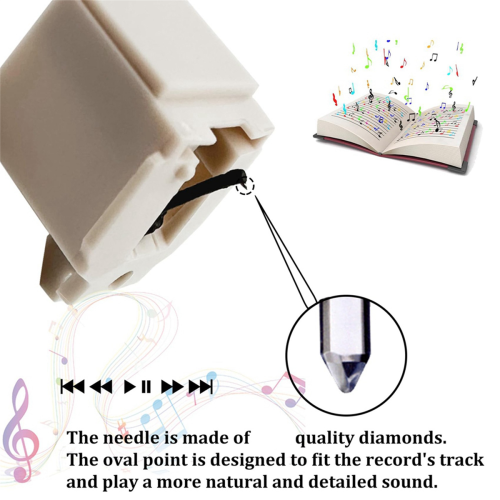 2Pcs Replace Stylus ATN3600L Vinyl Record Player Needle for AT-LP60 2