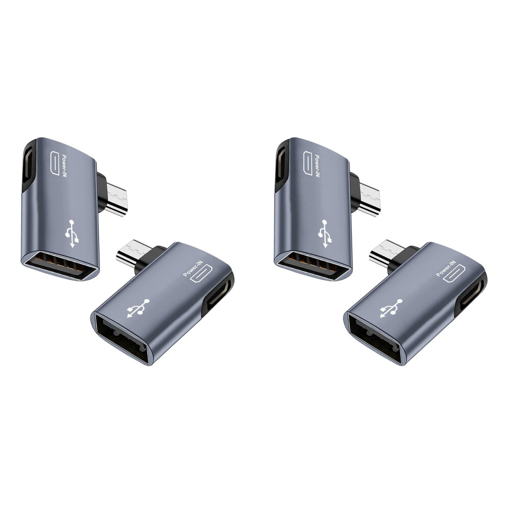 2Pcs Otg Adapter For 90 Degree Left/Right Angle Micro 4713239268047