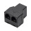 2PCS RJ11 Telephone Cable Splitter 6P4C 2 Ports Splitter Adapter 2