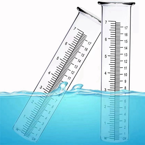 2pcs Plastic Rain Gauge Replacement Tube 1