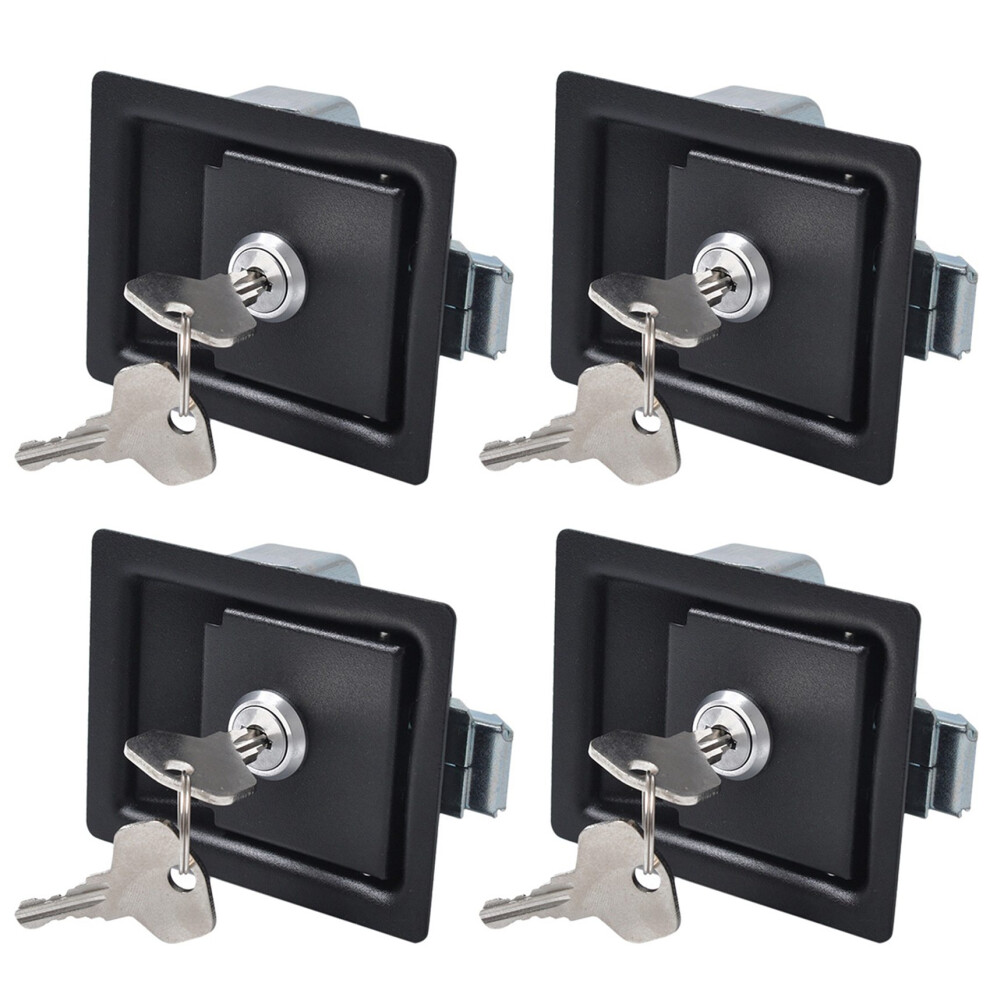 2Pcs Trailer Tool Box Locks Door Paddle Handle Latch Locks For Truck 4713239273898
