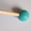 2Pcs Soft Rubber Head Sticks Wood Handle Bell Mallets Green 4