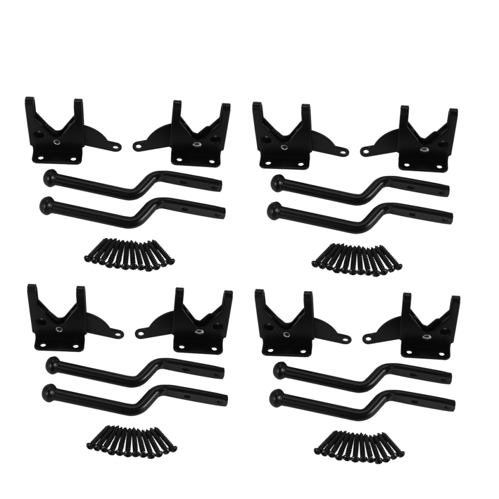2Pcs Self Locking Gate Latch Automatic Heavy Force Lever Fence Gate 4713239271092
