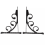 2Pcs Wall Mounted L Shaped Angle Bracket Multifuntional Brace Shelf S 2