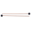 2Pcs Soft Rubber Head Sticks Wood Handle Bell Mallets Black 2