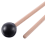 2Pcs Soft Rubber Head Sticks Wood Handle Bell Mallets Black 5