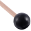 2Pcs Soft Rubber Head Sticks Wood Handle Bell Mallets Black 4
