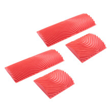 2pcs Wood Graining Grain Rubber Patin Painting Wall Decoration Tools