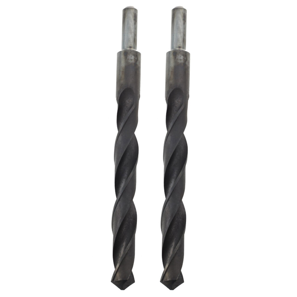 2X 14Mm Reduced 1/2 Inch Straigth Shank Electric Hss Twist Drill Bit 4713239250332