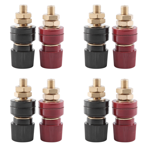 2Pcs Terminal Binding Post, 555 Type Brass Pillar Terminal Block 200A