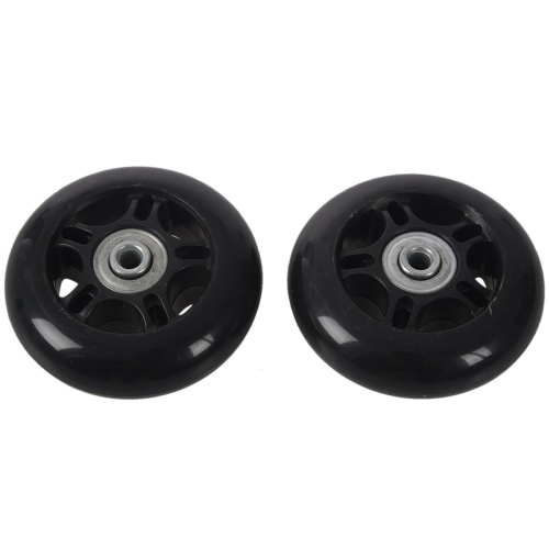2set 64X18mm Luggage Suitcase/Inline Outdoor Replacement Wheels Black 1