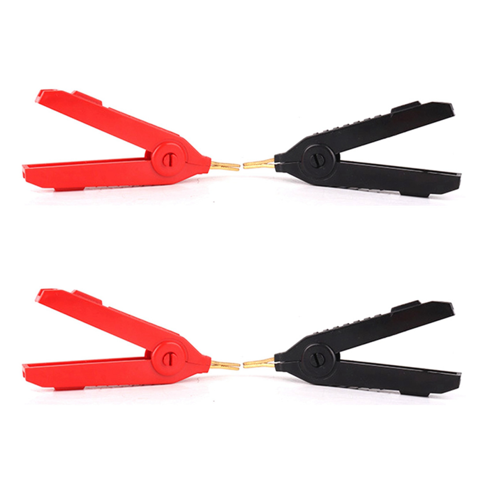 2Pcs/Set Lcr-Plated Copper Alligator Clip Kelvin Four Clip 4713239247424