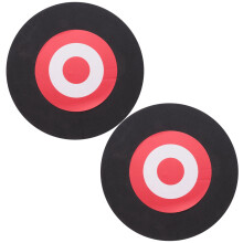 2X 25x3Cm Archery Eva Foam Target Bow Moving Practice Black+Red