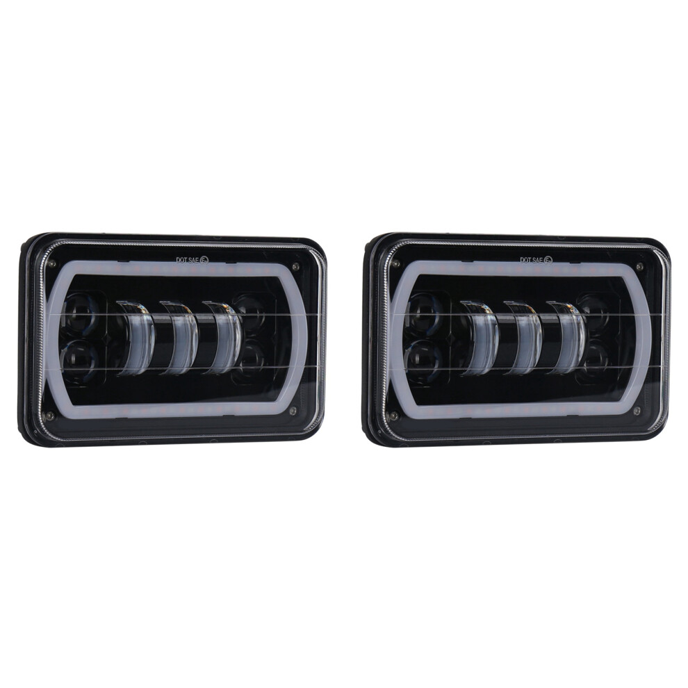 2X 4X6 Inch Led Head Lamp Hi-Lo Beam Drl For Light 4713239253128
