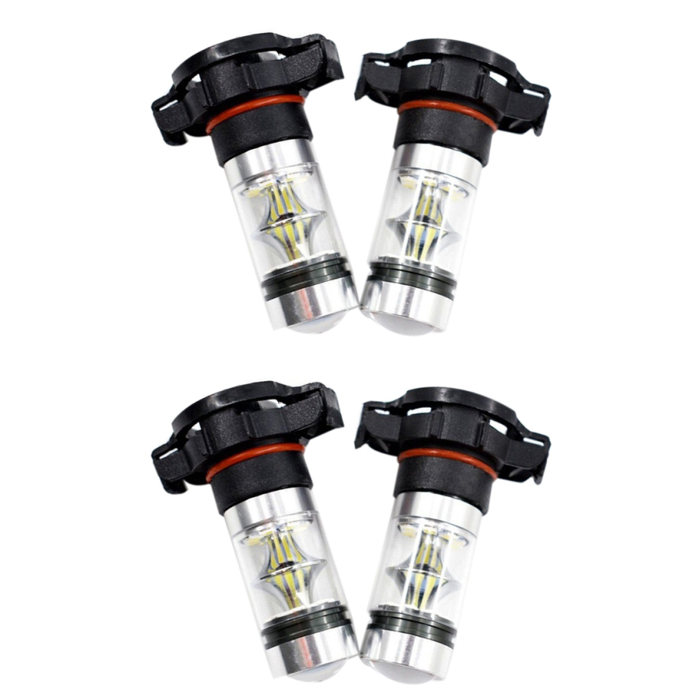 2X 5202 H16 Ps24w High Power 100W 6000K Super Led Fog Bulb White 4713239253548