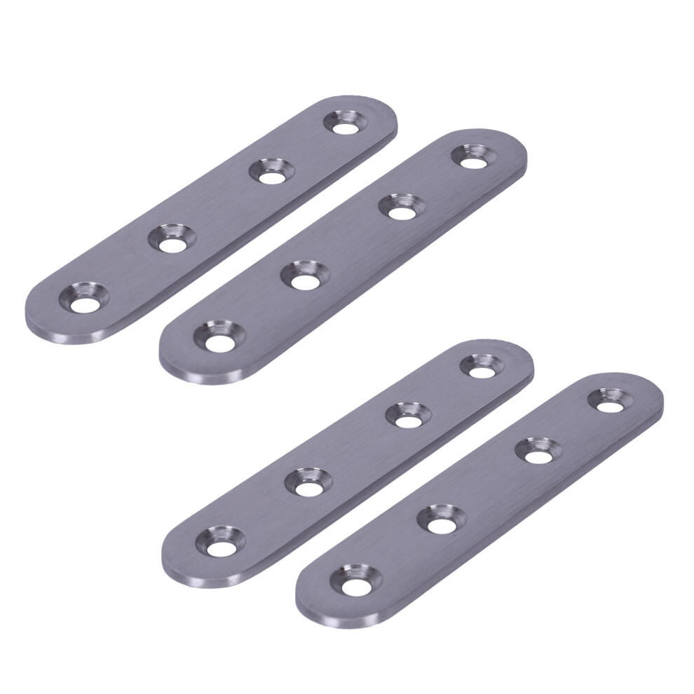 2X Flat Stainless Steel Repair Mending Fixing Plate Brackets Support 4713239264254