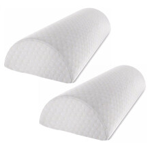 2X Half-Moon Memory Foam Gel Leg Leg Cushions