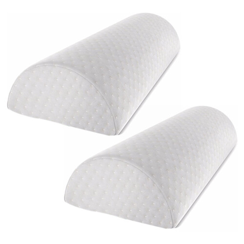 2X Half-Moon Memory Foam Gel Leg Leg Cushions