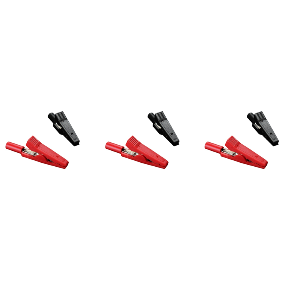 2X Insulated Alligator Clip Connector Clamp Testing Probe Red+Black 4713239288731