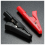 2X Insulated Alligator Clip Connector Clamp Testing Probe Red+Black 3