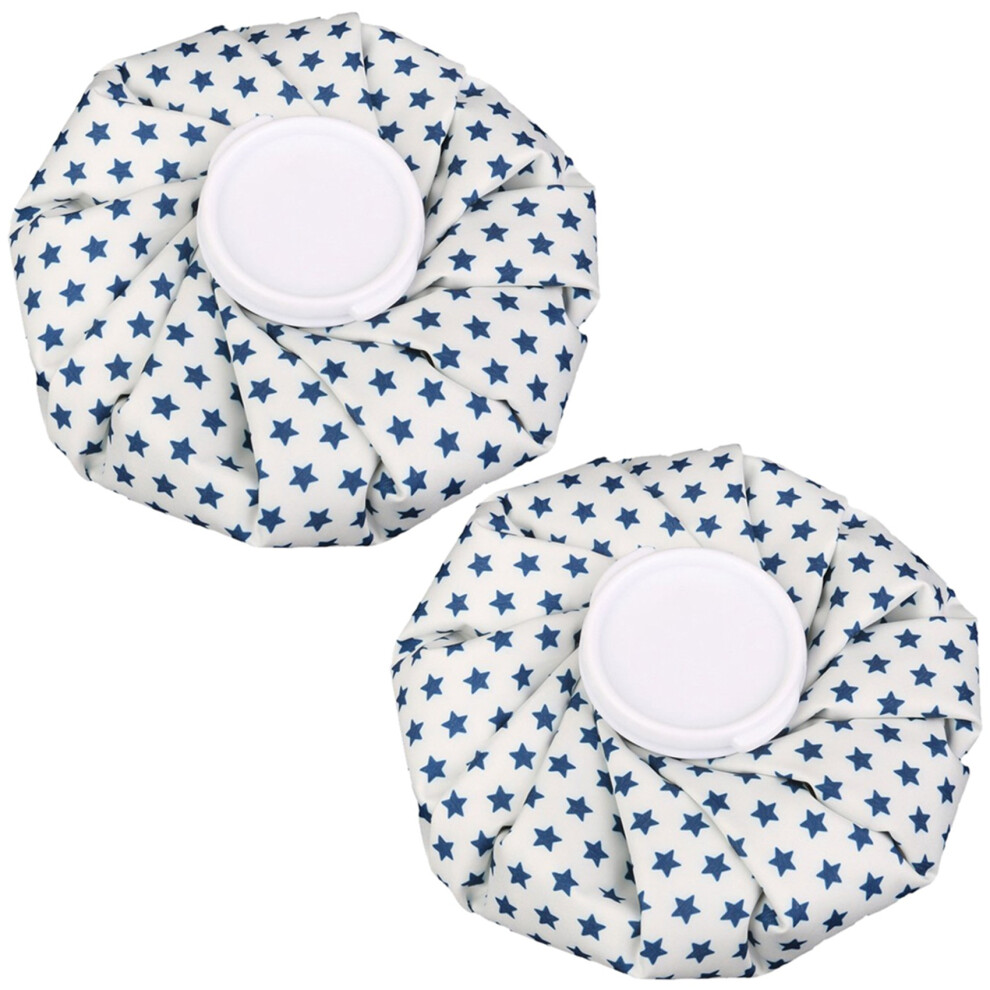 2X Poche a Glace pour Soulagement de la Douleur 9Inch Pentacle, Blanc